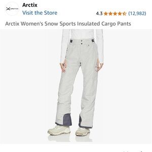 Pearl Grey Melange Snow Pants